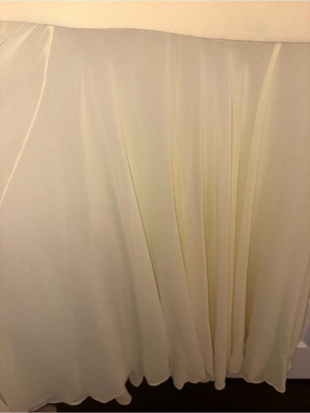 House of CB Pale Yellow Sleeveless Keyhole Mermaid Gown - Picture 6 of 12